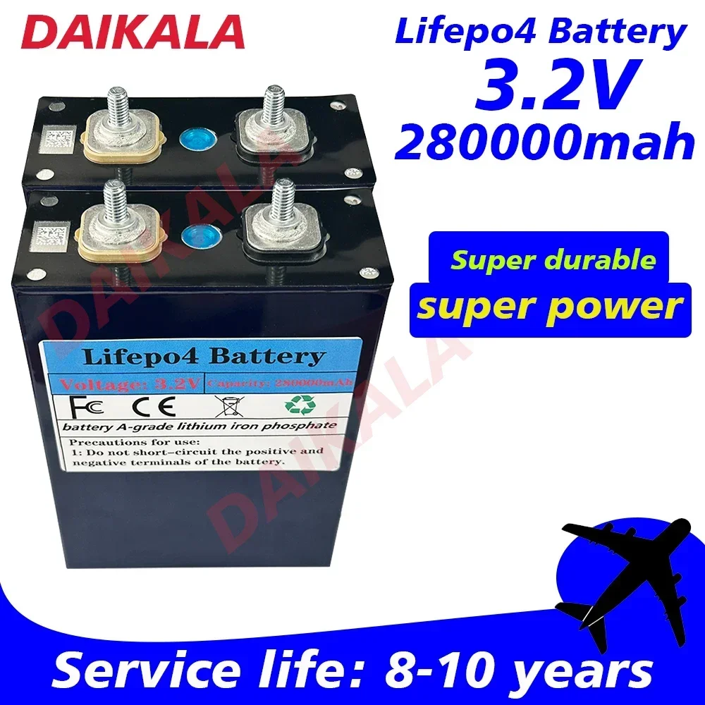 Renewable Energy Source - NEW 3.2V 280AH LiFePO4 Battery Rechargeable