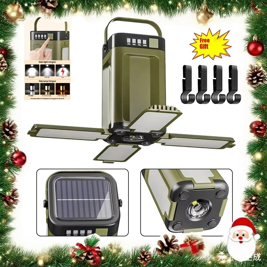 Renewable Energy Source - Christmas Outdoor Solar Light Rechargeable Flashlight