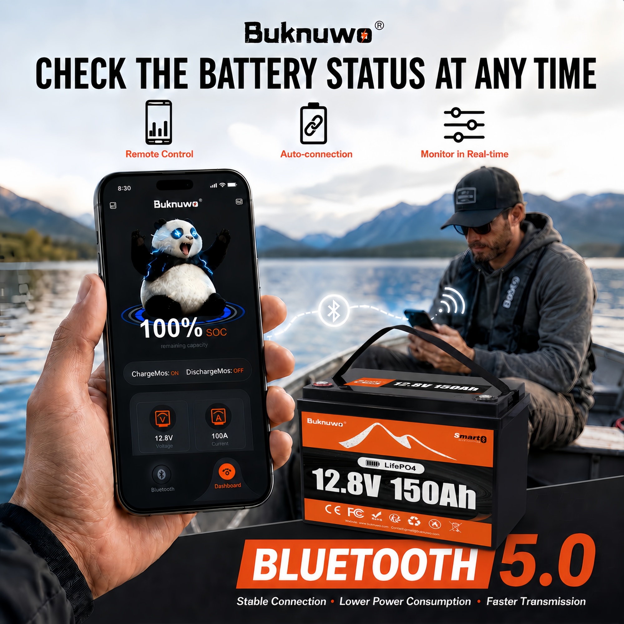 Smart 12V/12.8V 150Ah Bluetoot - Renewable Energy Source incelemesi ve fiyatı