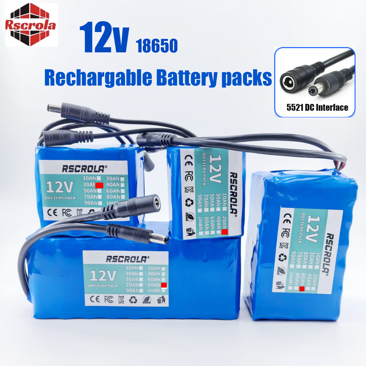 Rechargeable 12V 18650 Lithium - Renewable Energy Source incelemesi ve fiyatı