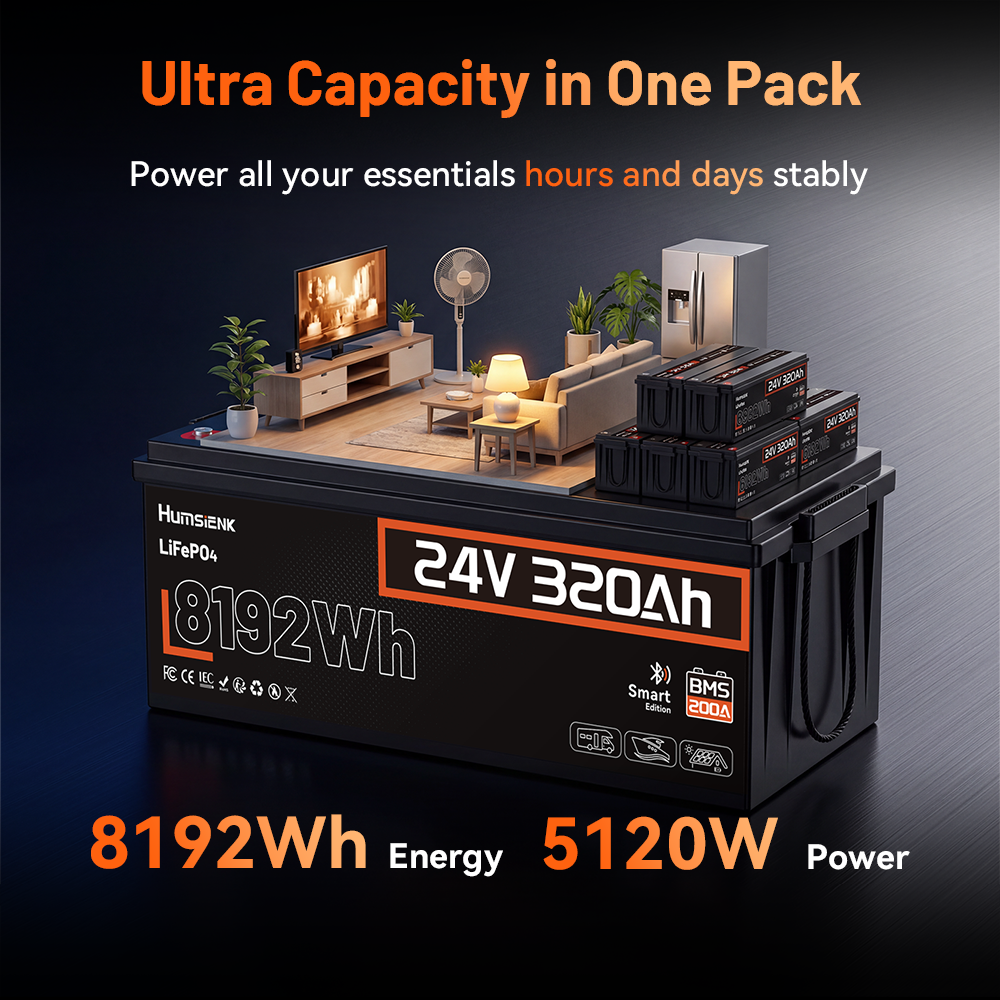 Humsienk 24V 100Ah/200Ah/320Ah - Renewable Energy Source incelemesi ve fiyatı