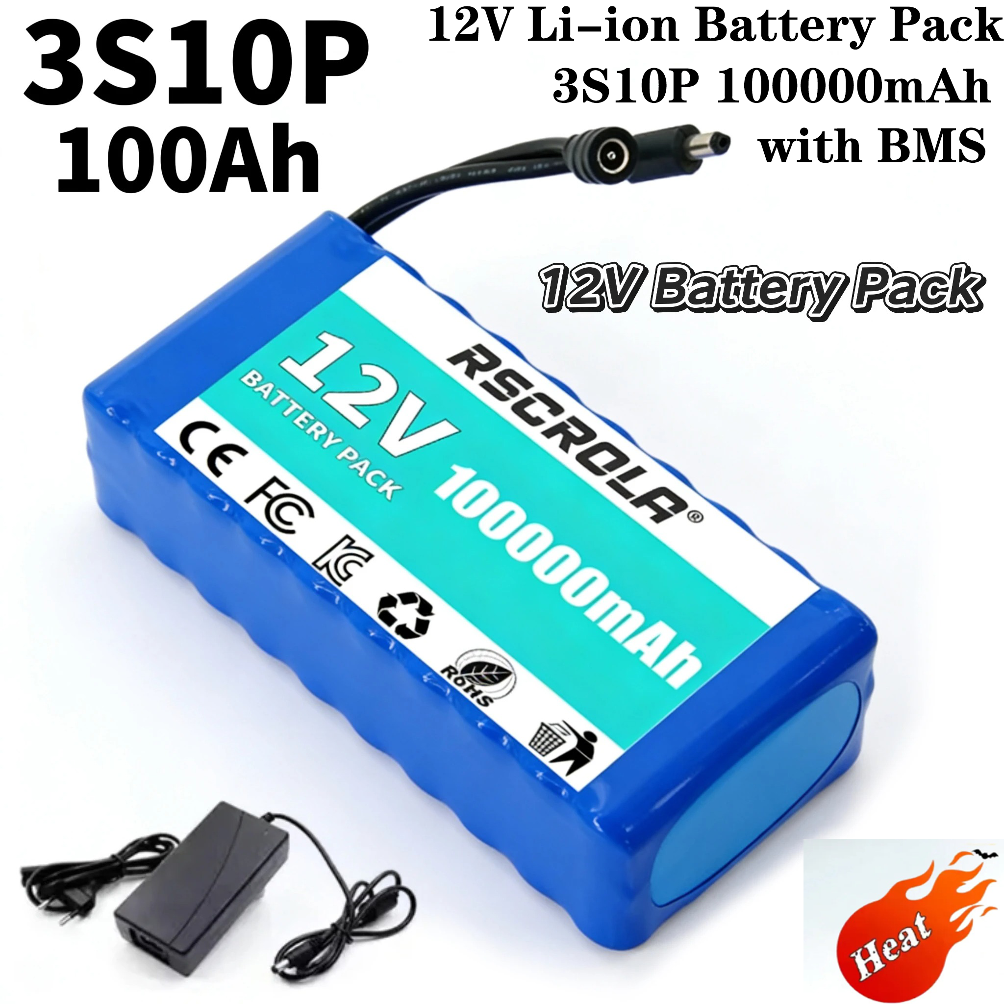 12V 100Ah 18650 3S10P Recharge - Renewable Energy Source incelemesi ve fiyatı