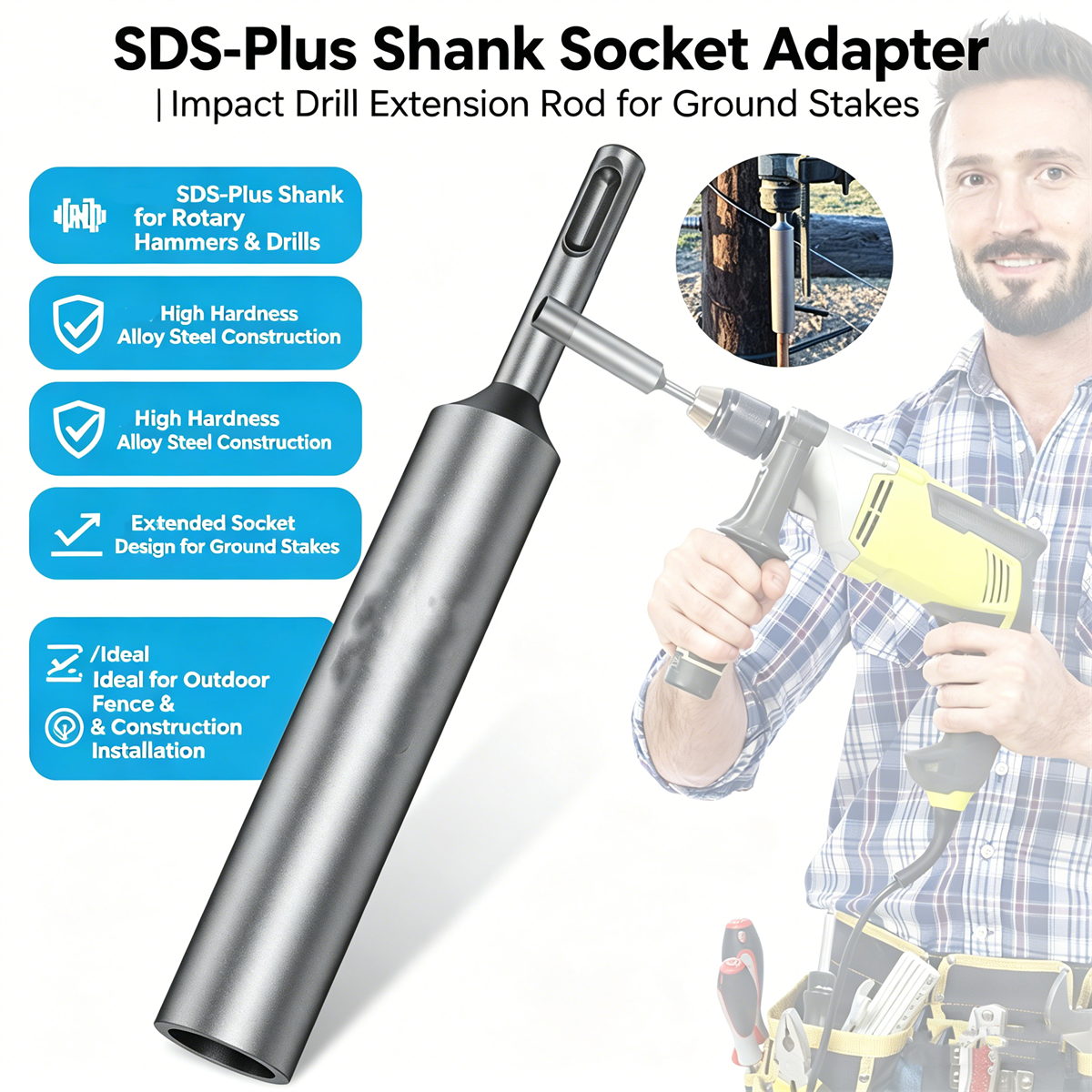 SDS Plus Ground Rod Driver for - Earthing Grounding Rod incelemesi ve fiyatı
