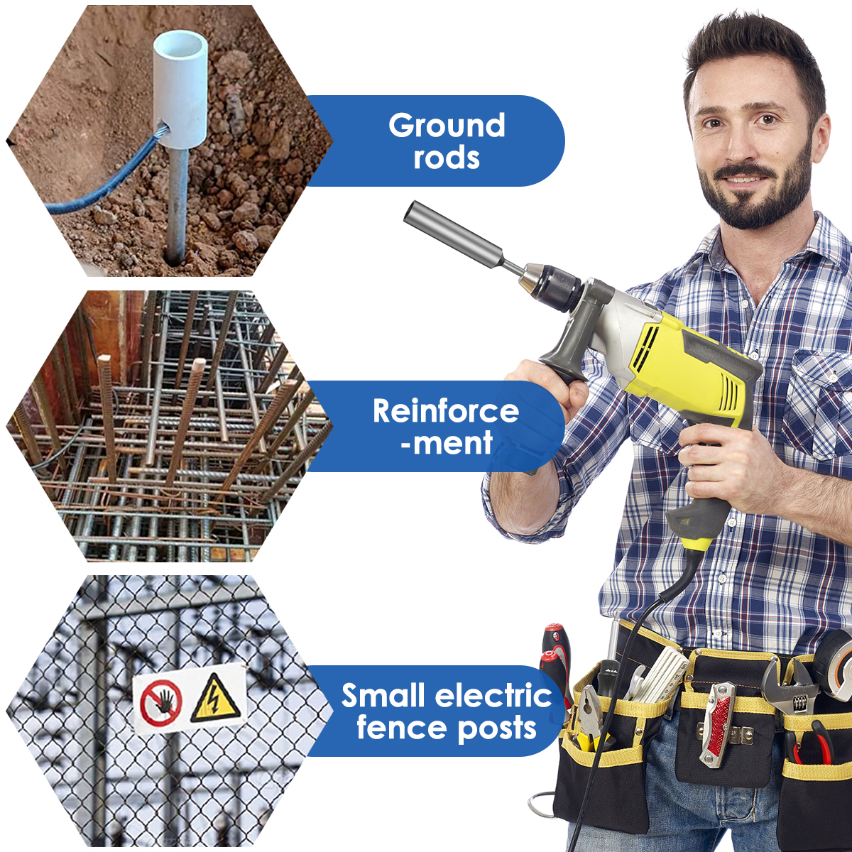 SDS Plus Ground Rod Driver for - Earthing Grounding Rod incelemesi ve fiyatı