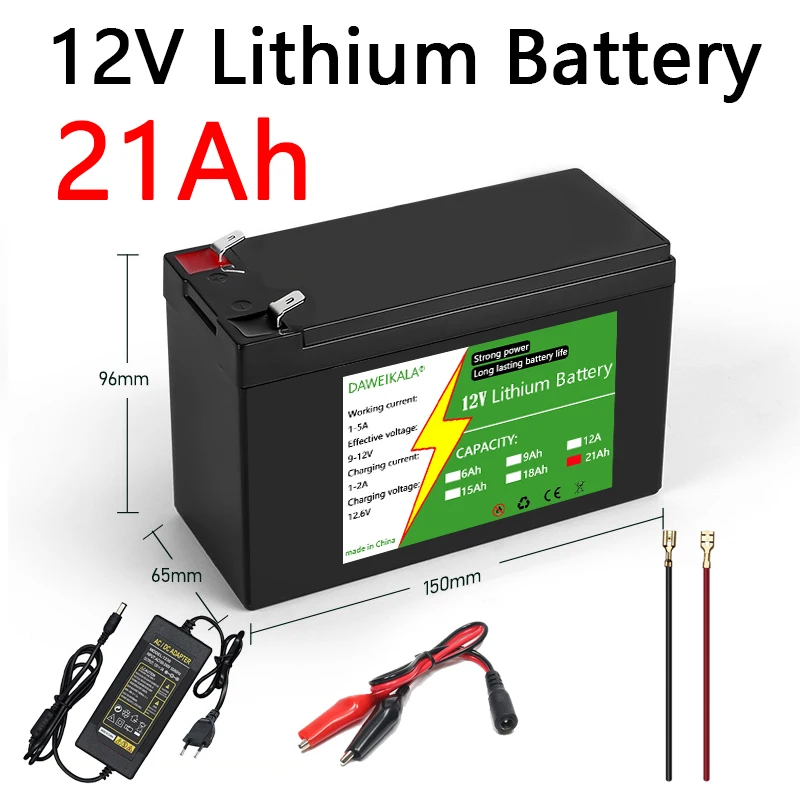12V 6Ah-21Ah 18650 Lithium Bat - Renewable Energy Source incelemesi ve fiyatı
